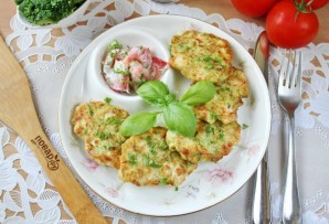 Куриные оладьи с брокколи