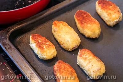 «Метропольки» - куриные котлеты с печеночным паштетом 