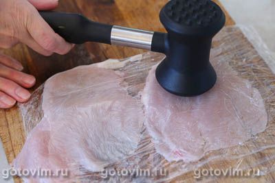 «Метропольки» - куриные котлеты с печеночным паштетом 