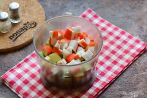 Оладьи из кабачков с крабовыми палочками