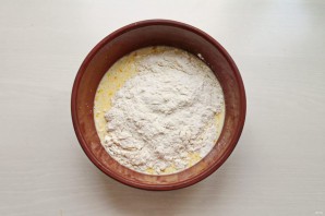 Оладьи с красной смородиной