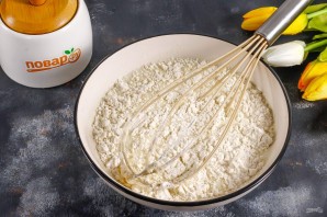 Панкейки на кефире с яблоками