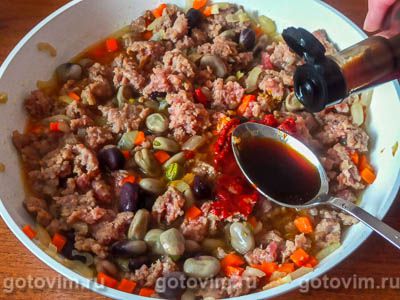 Пастуший пирог с мясным фаршем и рисом