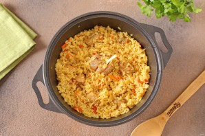 Плов с сельдереем