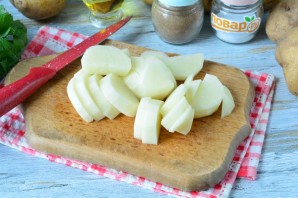 Рагу из желудочков с баклажанами