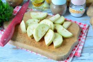 Рагу из желудочков с баклажанами