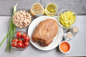 Салат без майонеза с курицей