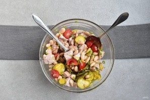 Салат без майонеза с курицей