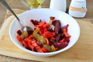 Салат из свеклы с болгарским перцем