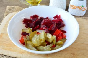 Салат из свеклы с болгарским перцем