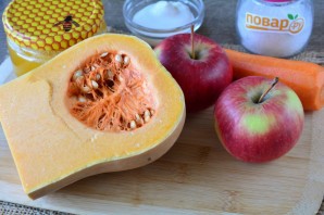 Салат из тыквы с яблоком и морковью