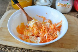 Салат из тыквы с яблоком и морковью