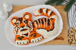 Салат "Тигр в шубе" на Новый год