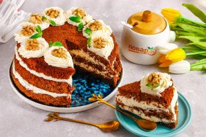 Шоколадный торт с творожным сыром