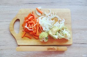 Скумбрия с брокколи в духовке