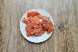 Соленая горбуша с коньяком