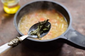 Суп из чечевицы с мятой