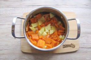 Суп из тыквы с беконом