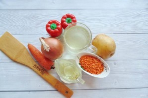 Суп с чечевицей и морковью