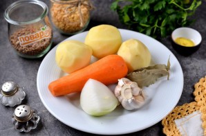 Суп с горохом и гречкой Суп с горохом и гречкой