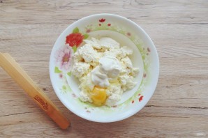 Творожная запеканка с абрикосами