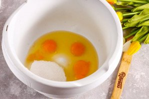 Творожный пирог с виноградом