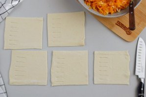 Тыква в слоеном тесте