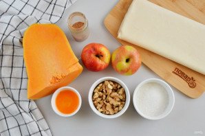 Тыква в слоеном тесте