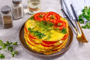 Закусочный торт из кабачков