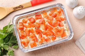 Заливной пирог с баклажанами