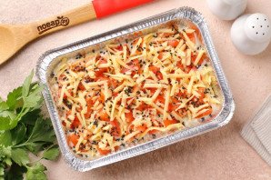 Заливной пирог с баклажанами