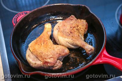 Жареные утиные ножки с ананасами Жареные утиные ножки с ананасами