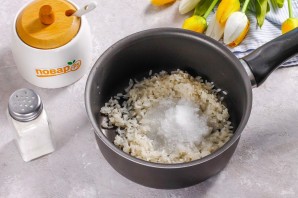 Английский рисовый пудинг с вишней