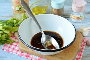 Баклажаны маринованные в соевом соусе