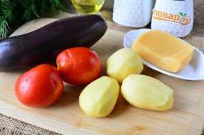 Баклажаны с картошкой в духовке
