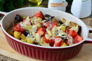 Баклажаны с картошкой в духовке