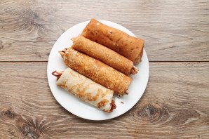 Блинчики с вишней и маскарпоне