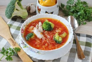 Борщ с брокколи