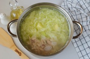 Борщ с фасолью