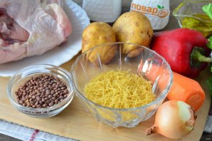 Чечевичный суп с вермишелью