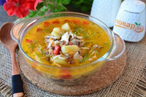 Чечевичный суп с вермишелью