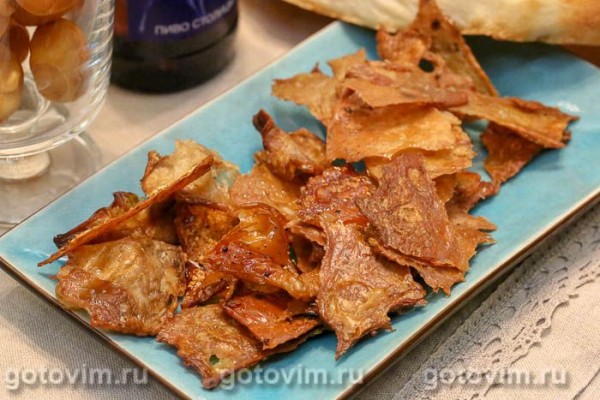 Чипсы из куриной кожи