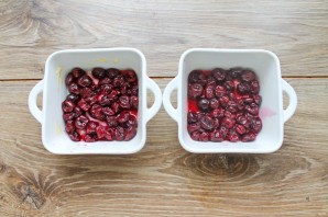 Флан с вишней