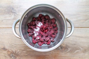 Флан с вишней