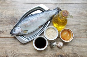 Форель в медово-соевом соусе