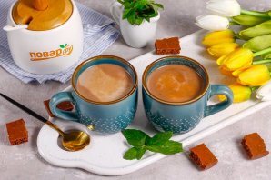 Горячий шоколад с мятой