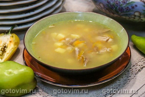 Гороховый суп с уткой