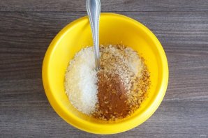 Яблочное печенье с миндалём