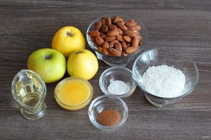 Яблочное печенье с миндалём