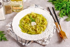 Кето-спагетти из кабачков